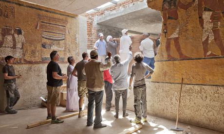 The replica of Tutankhamun's tomb